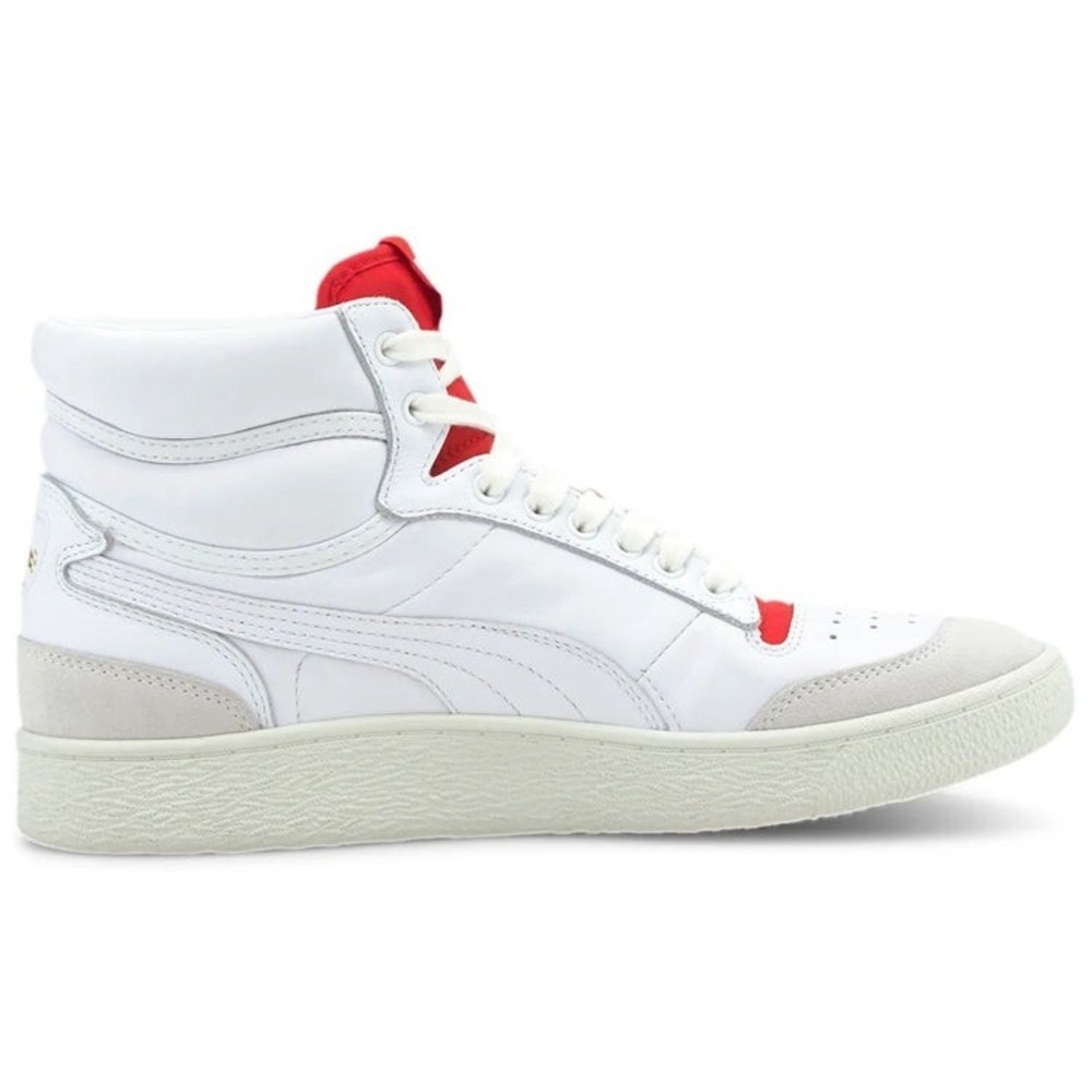 Mens Sz 10.5-PUMA Ralph Sampson Mid Dassler Legacy Collection White Hi Top Shoes